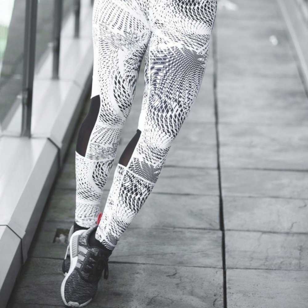 Workout Empire Low Waist Performance Tights Snow TOP Fitness Yoga Leggings S - Picture 4 of 8